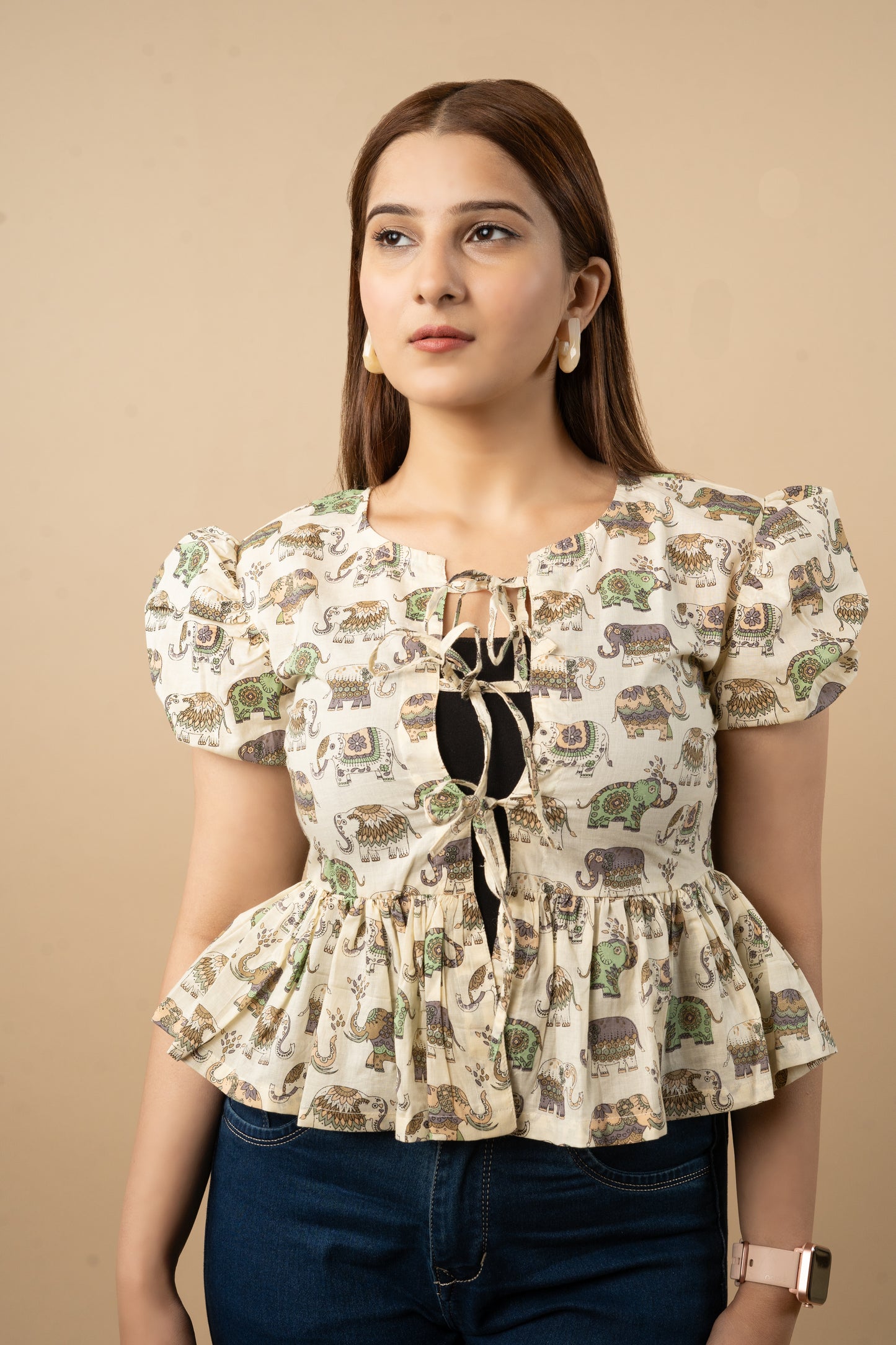 Haathi Bow Tie Top