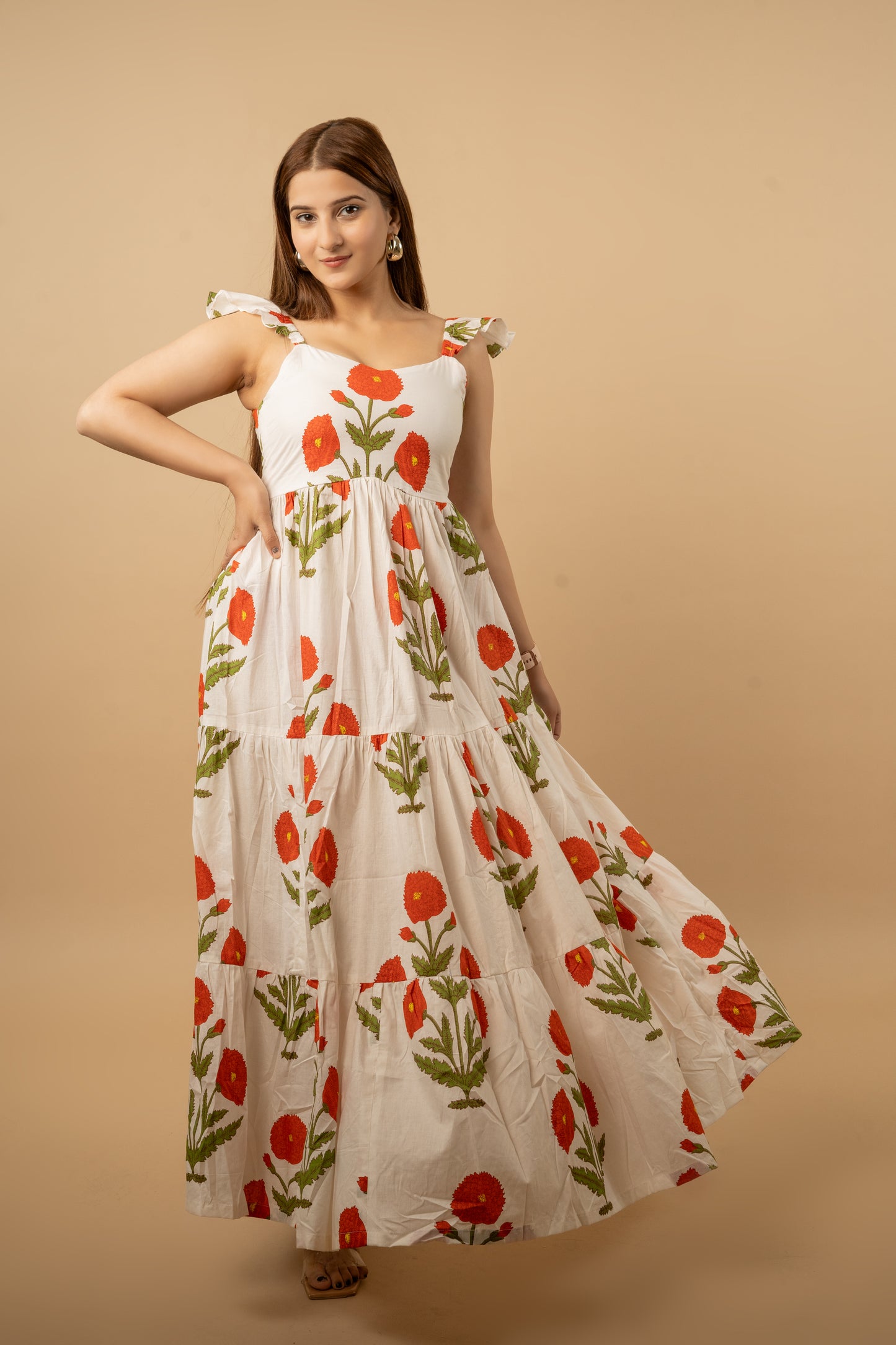 Gulzaar Dress Orange