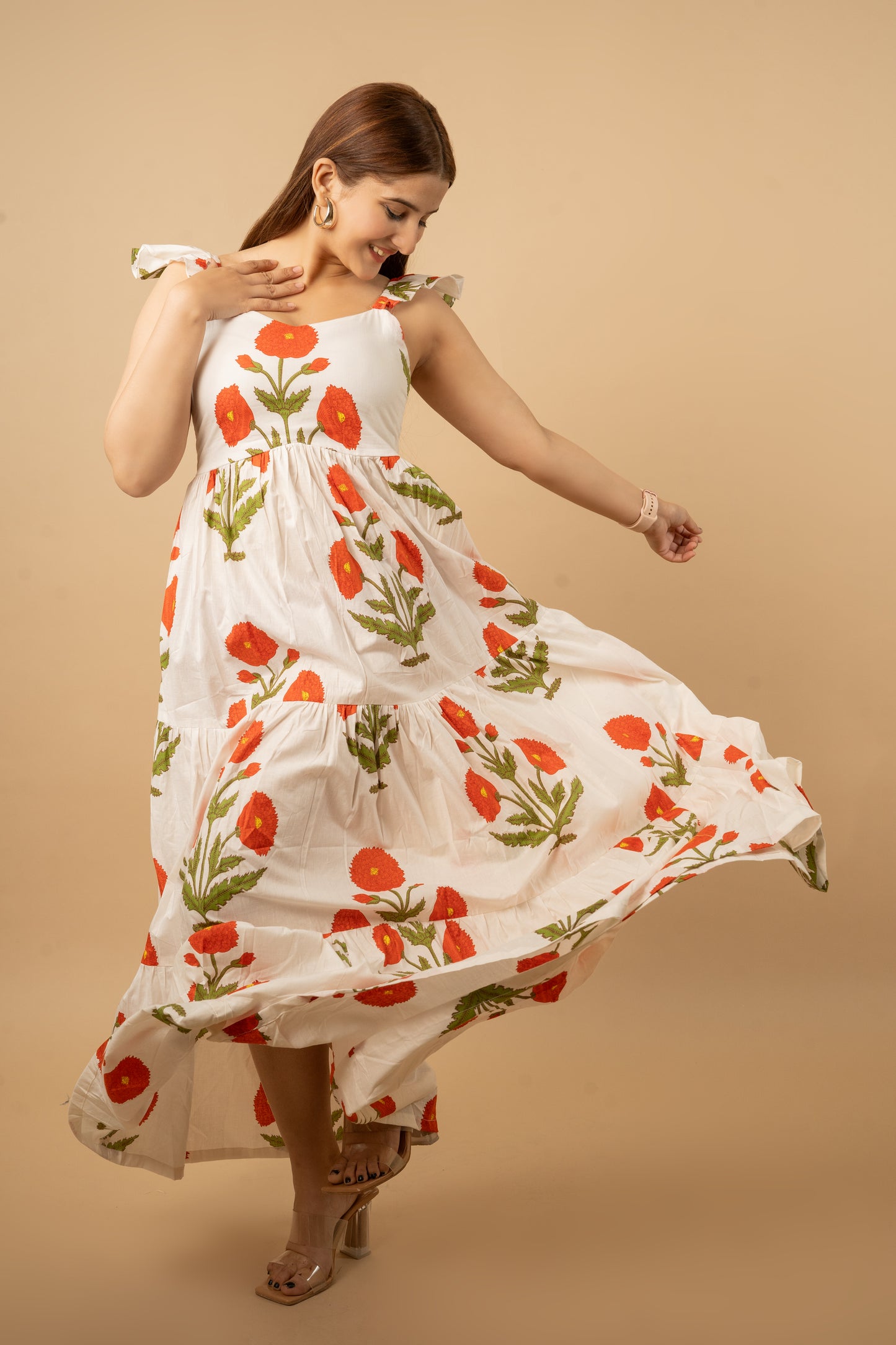 Gulzaar Dress Orange