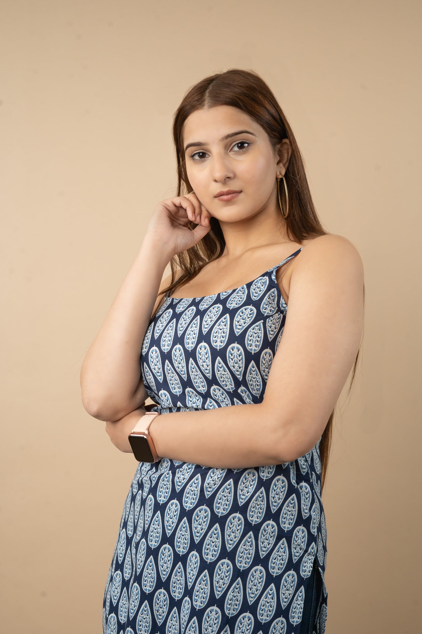 Leaf It Indigo Kurti