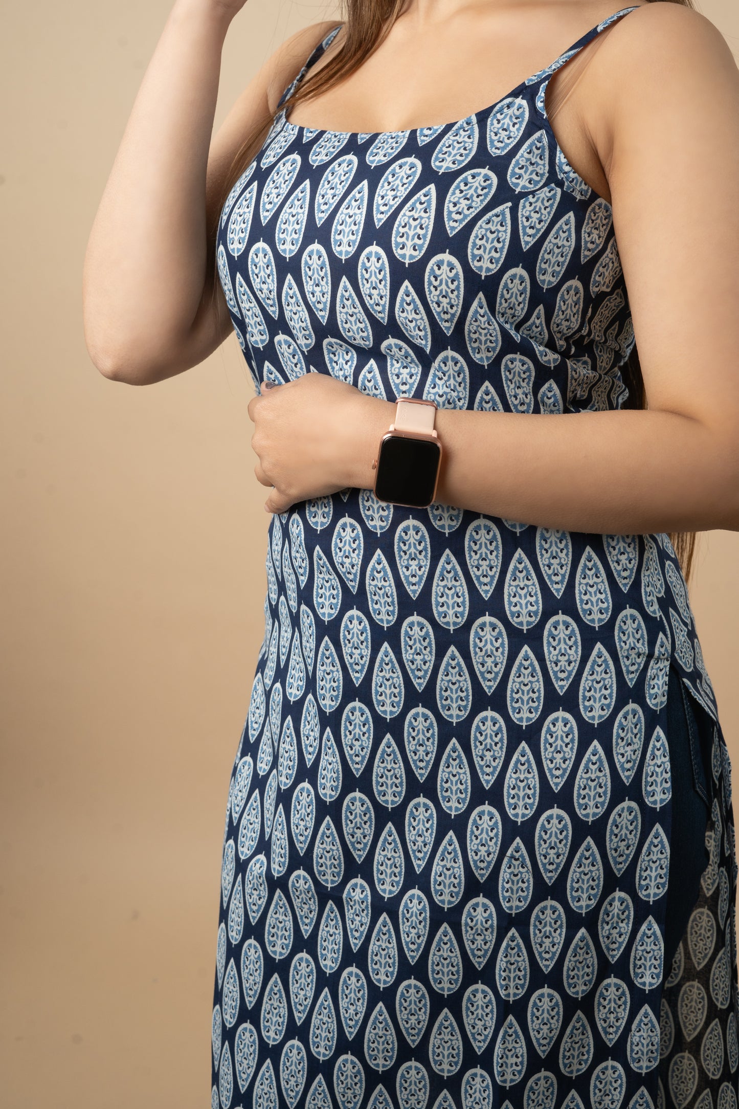 Leaf It Indigo Kurti