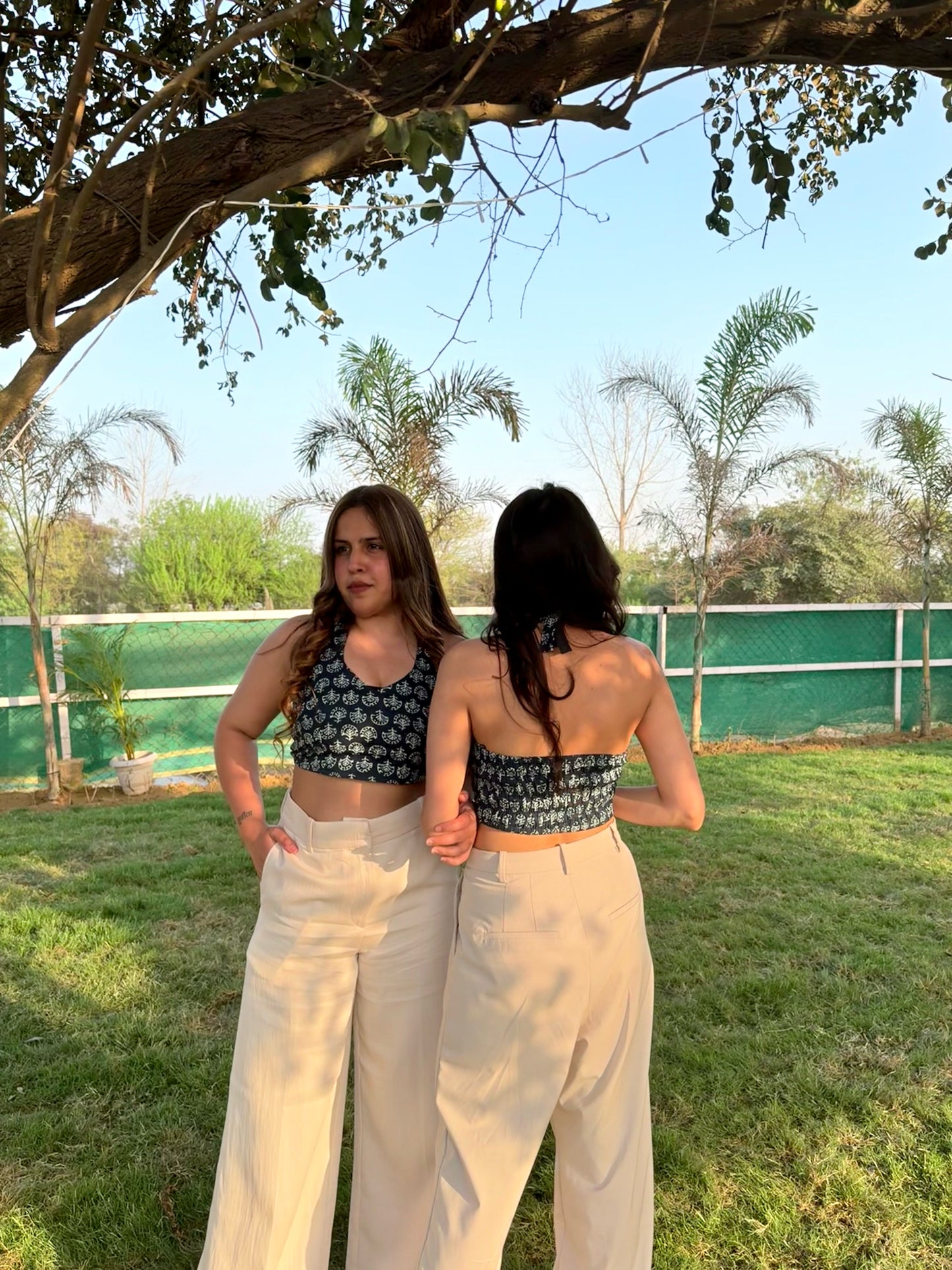Indigo Halter Top