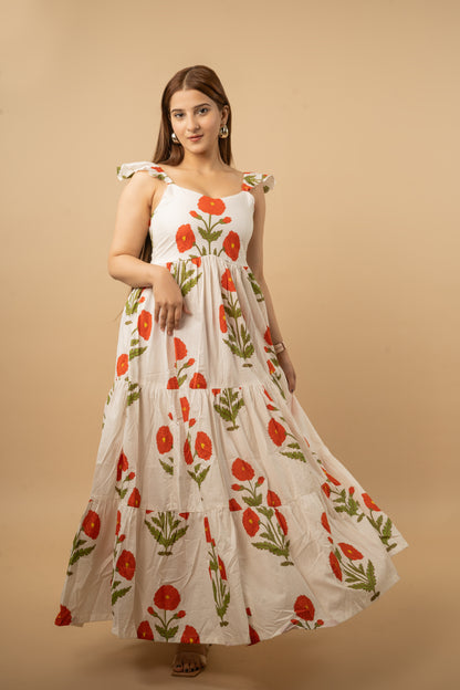Gulzaar Dress Orange