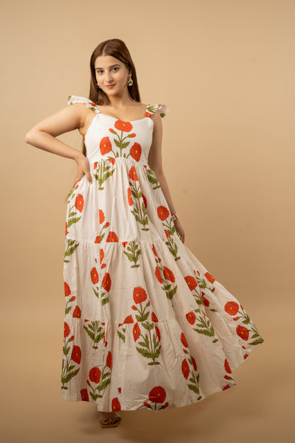 Gulzaar Dress Orange
